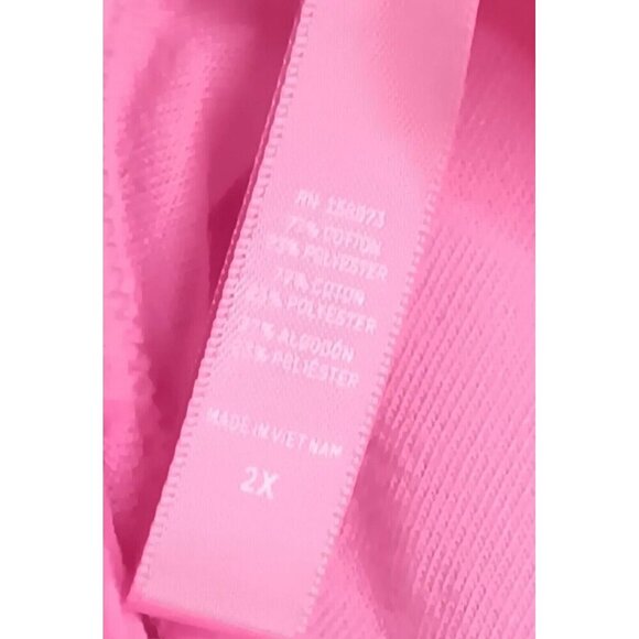 NWT SKIMS Pink Logo Velour Mini Dress LIMITED EDITION SZ 2X - Picture 8 of 9